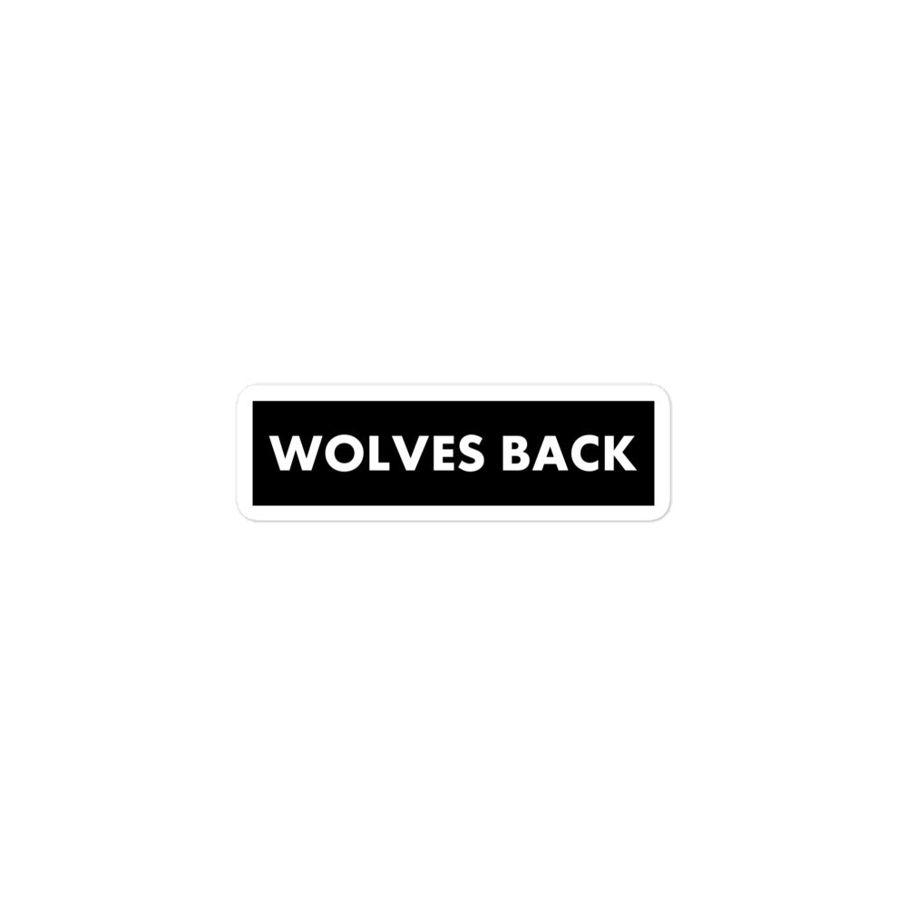 Wolves Back Sticker