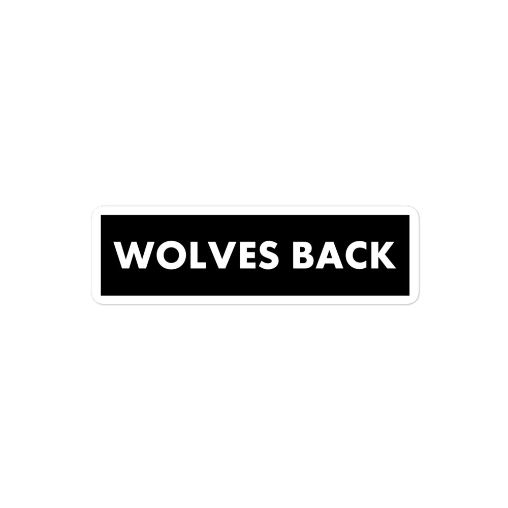 Wolves Back Sticker