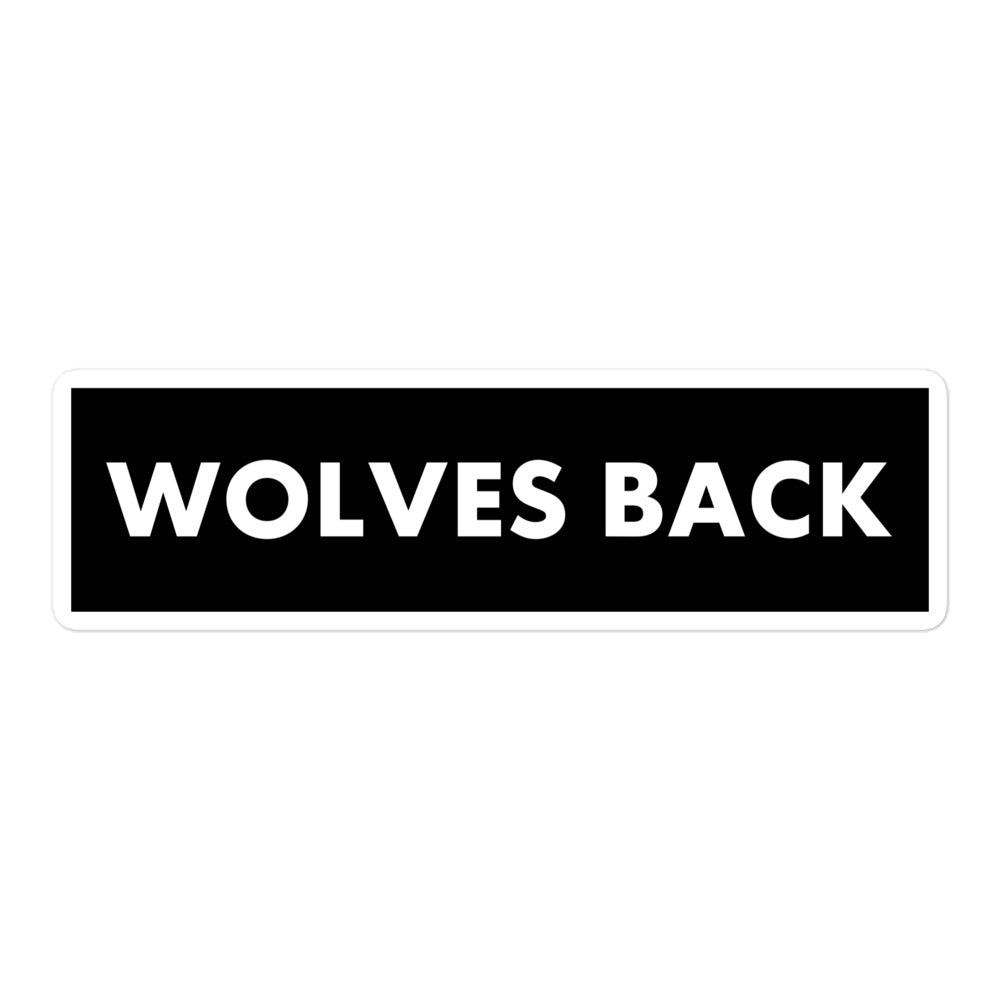 Wolves Back Sticker